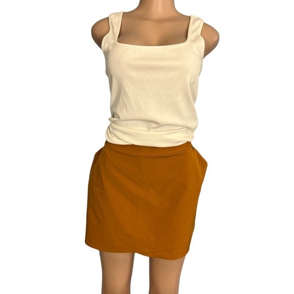 Greg Norman Mustard Yellow Gold Skort - Picture 1 of 9